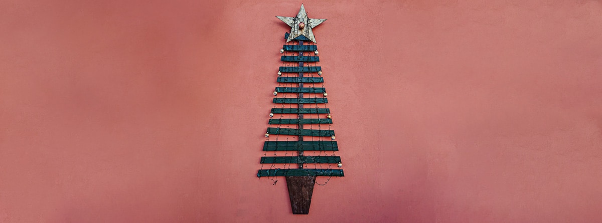 árbol de navidad con palets