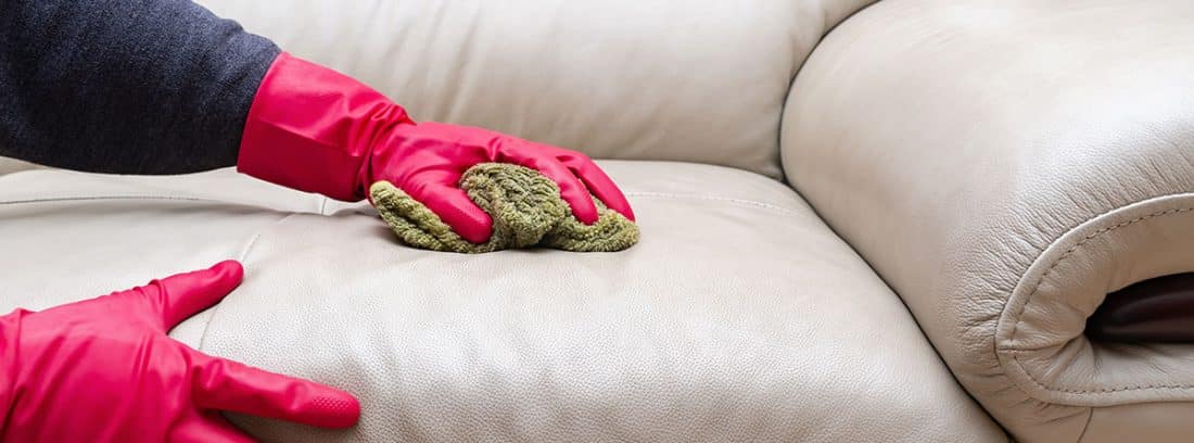 Se puede limpiar un sofá de piel con vinagre? 