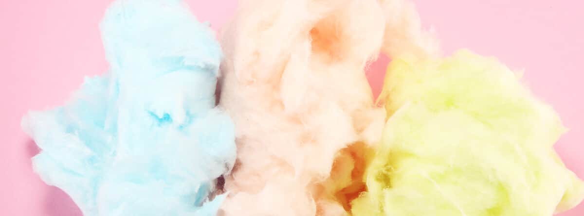 algodón de azúcar de colores