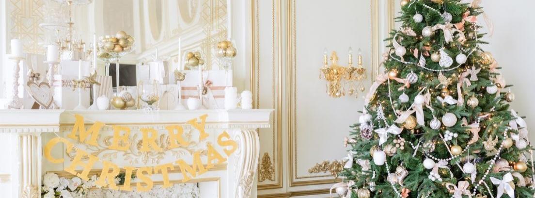 Decoración navideña para el pasillo