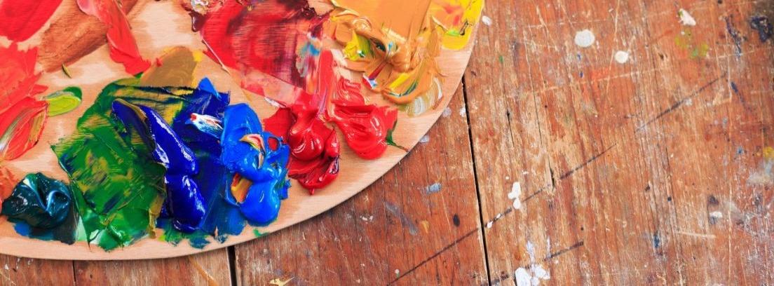 Como Agarrar Una Paleta De Pintura