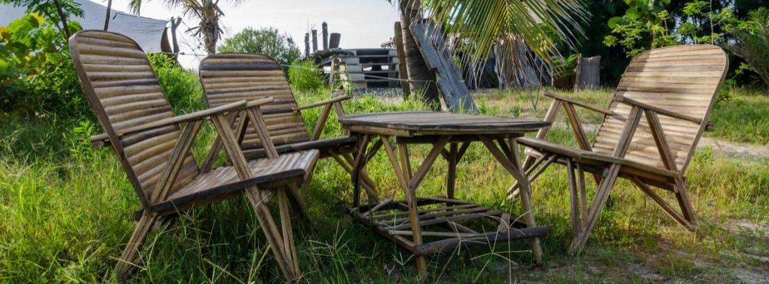 Limpiar y pintar muebles de exterior de bambú - canalHOGAR
