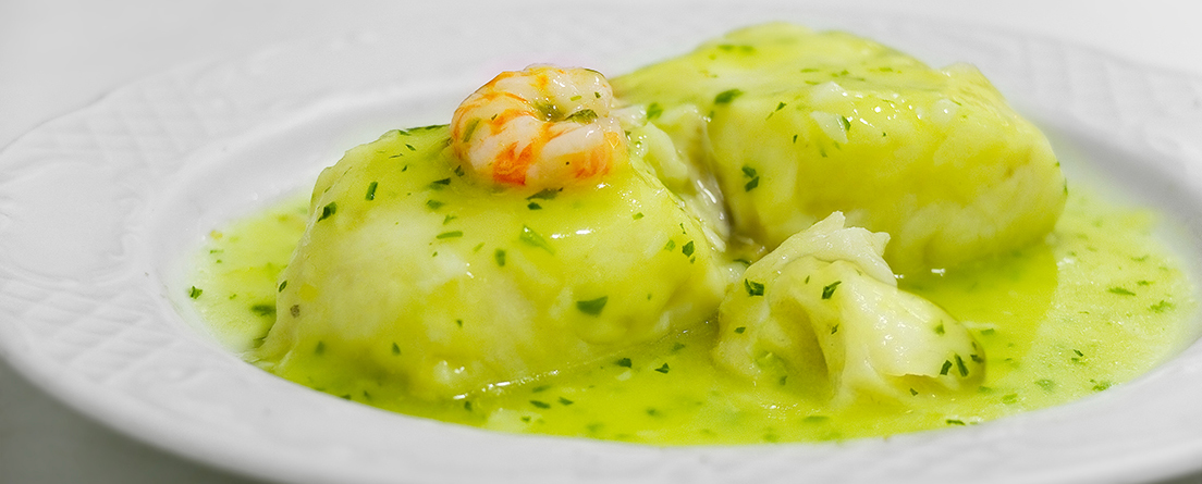 Congrio en salsa verde