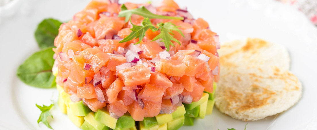 Tartar de salmón