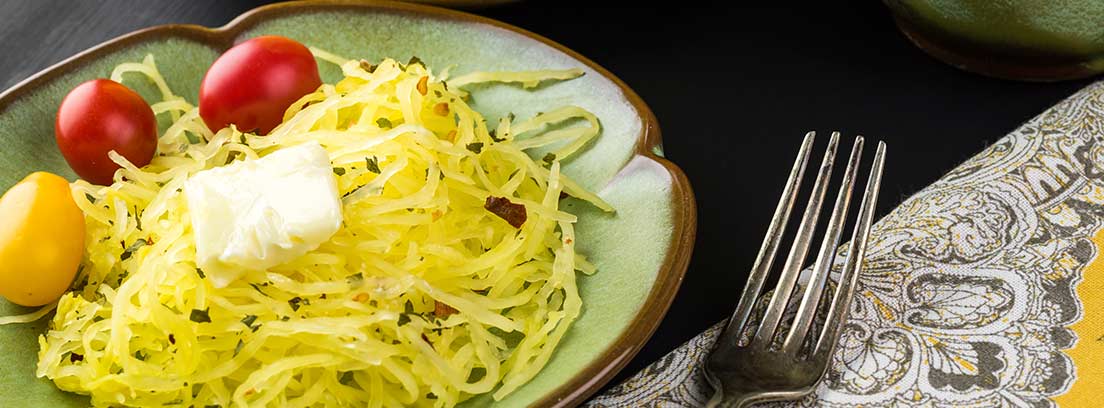 Espaguetis de calabacín en ensalada