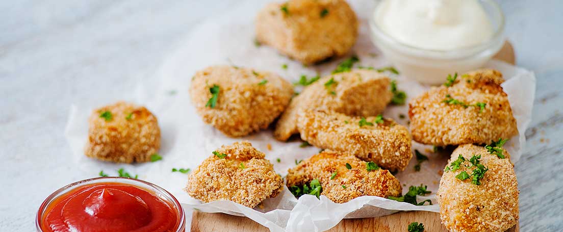 Bolitas de pollo con queso